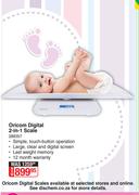 Oricom Digital 2 In 1 Scale