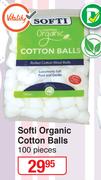 Softi Organic Cotton Balls 100 Pieces