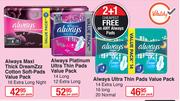 Always Ultra Thin Pads Value Pack-Per Pack