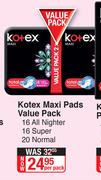 Kotex Maxi Pads Value Pack-Per Pack