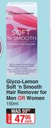Glyco Lemon Soft 'n Smooth Hair Remover For Men Or Women-150ml Each