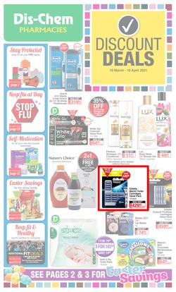 Dis-Chem : Discount Deals (19 March - 18 April 2021), page 1
