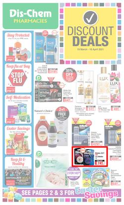 Dis-Chem : Discount Deals (19 March - 18 April 2021), page 1