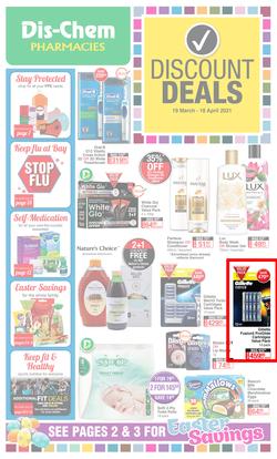 Dis-Chem : Discount Deals (19 March - 18 April 2021), page 1