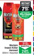 Mortein Insect Killer Aerosol Assorted-300ml Each