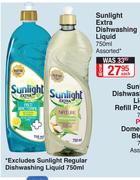 Sunlight Extra Dishwashing Liquid Assorted-750ml Each