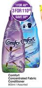 Comfort Concentrated Fabric Conditioner-800ml