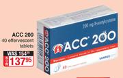 ACC 200-40 Effervescent Tablets