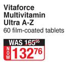Vitaforce Multivitamin Ultra A-Z (60 Film Coated Tablets)