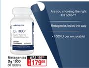Metagenics D3 1000-60 Tablets