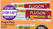 Flugon Fizzy 12 Effervescent Tablets-For 2