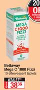 Bettaway Mega C 1000 Fizzi-10 Effervescent Tablets