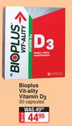 Bioplus Vit-Ality Vitamin D3-30 Capsules
