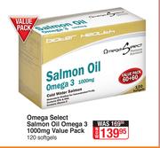 Omega Select Salmon Oil Omega 3 1000mg Value Pack 120 Softgels
