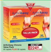 ArthrAway Chronic Value Pack 90 Caplets Plus 90 Caplets-Per Pack