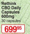 Rethink CBD Daily Capsules 600mg-80 Capsules