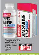 Biogen Junior Zinc Mune Sugar Free Syrup-200ml