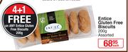 Entice Gluten Free Biscuits Assorted-200g Each