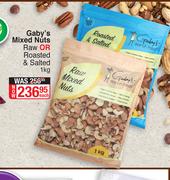 Gaby's Mixed Nuts Raw Or Roasted & Salted-1Kg Each