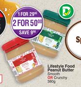 Lifestyle Food Peanut Butter (Smooth Or Crunchy)-380g 