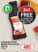 Lifestyle Food Maple Flavoured Syrup-375g Each