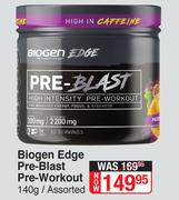 Biogen Edge Pre Blast Pre Workout Assorted-140g