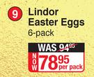 Lindt Lindor Easter Eggs-6 Pack Per Pack