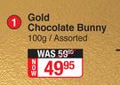 Lindt Gold Chocolate Bunny Assorted-100g