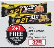 NPL #21 Protein Bar Assorted-66g Each