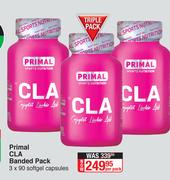 Primal CLA Banded Pack 3 x 90 Softgel Capsules-Per Pack