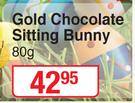Gold Chocolate Sitting Bunny-80g