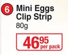 Cadbury Mini Eggs Clip Strip-80g Per Pack
