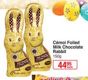 Cemoi Foiled Milk Chocolate Rabbit-150g Each