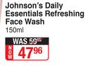 Johnson's Daily Essentials Refreshing Face Wash-150ml