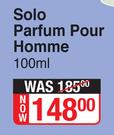 Lentheric Fragrances Solo Parfum Pour Homme-100ml