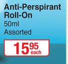 Axe Anti Perspirant Roll On Assorted-50ml Each