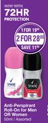 Shield Anti Perspirant Roll On For Men Or Women Assorted-For 1 x 50ml