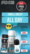 Axe Deodorant Body Spray Assorted-200ml Each
