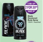 Blade Deodorant Body Spray Assorted-For 1 x 150ml