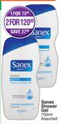 Sanex Shower Gel Assorted-750ml
