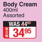 Vaseline Body Cream Assorted-400ml