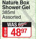 Nature Box Shower Gel Assorted-385ml