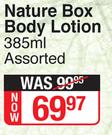 Nature Box Body Lotion Assorted-385ml
