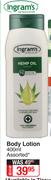 Ingram's Body Lotion Assorted-400ml