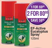 EF-Active Equcalyptus Spray-For 2 x 125ml