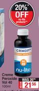 Nu-Lite Creme Peroxide Vol 40-100ml