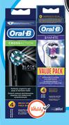 Oral B 3D White Powerbrush Heads Value Pack-4's Per Pack