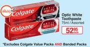 Colgate Optic White Toothpaste Assorted-75ml Each