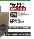 3-Division Harrow Couch