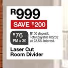 Laser Cut Room Divider